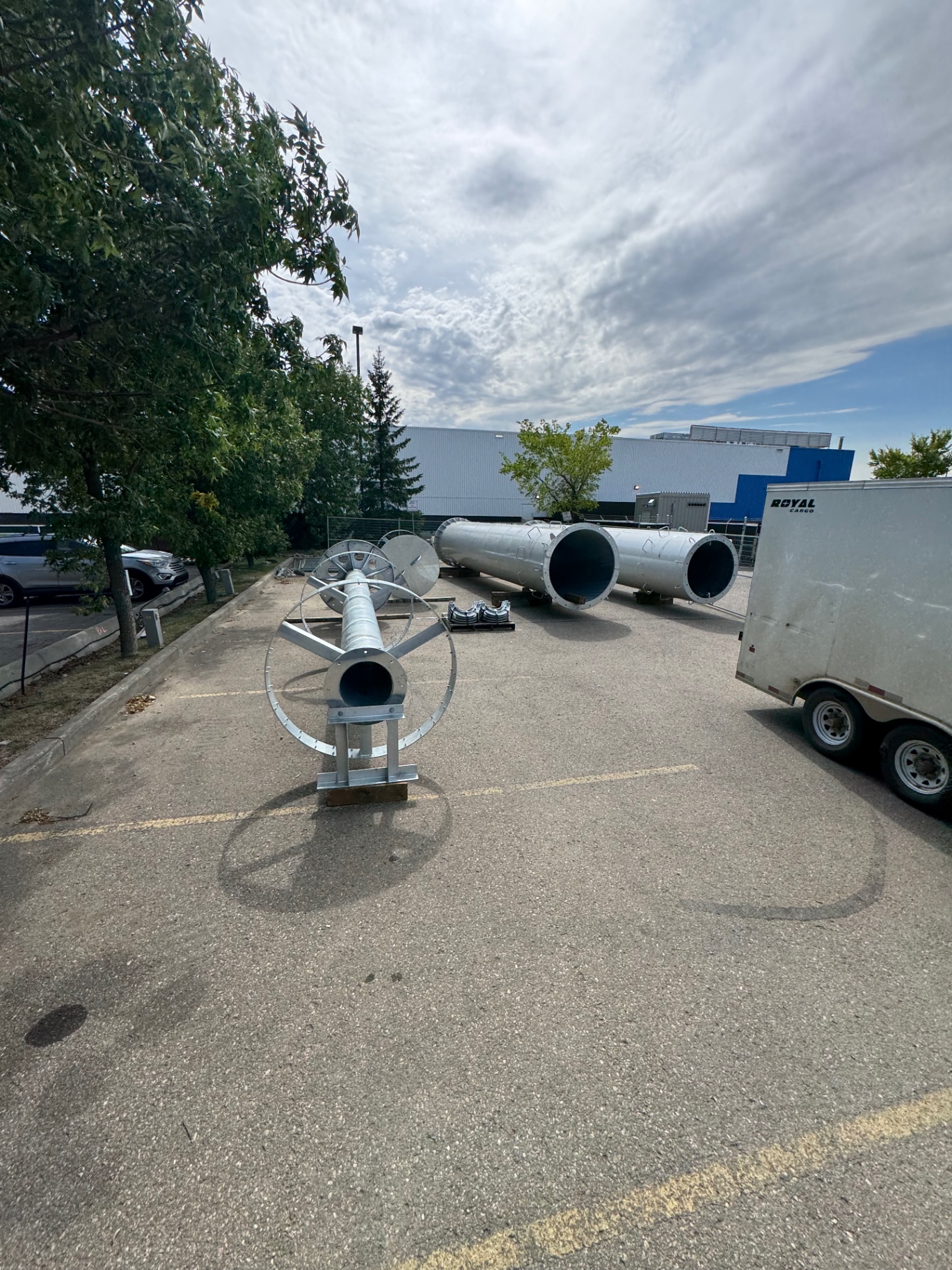 Tower Sections & Antenna Staging